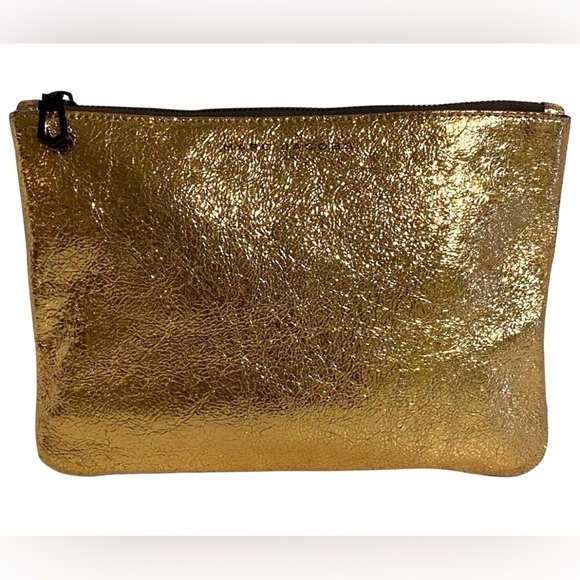Marc Jacob’s Gold Clutch pouch make Bag - Picture 1 of 6